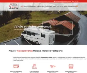 Autocaravanaspiqueras.com(Alquiler Autocaravanas Málaga) Screenshot