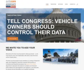 Autocareadvocacy.org(Auto Care Association Advocacy Center) Screenshot