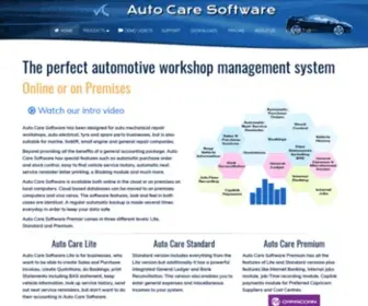 Autocaresoftware.com.au(Auto Care Software) Screenshot