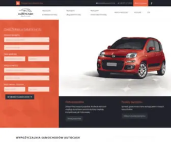 Autocash24.pl(Wypożyczalnia samochodów Autocash) Screenshot