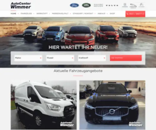 Autocenter-Wimmer.de(Ford) Screenshot