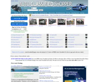 Autoclassifiedshopper.com(Auto classified) Screenshot