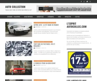 Autocollec.com(AutoCollec est le portail passion de l'automobile de Collection) Screenshot