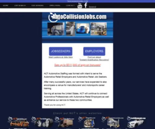 Autocollisionjobs.com(Collision Auto Jobs Board) Screenshot