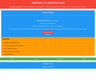 Autocomment.info(Autocomment info) Screenshot