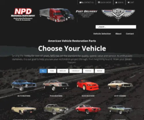 Autocraftinvestments.com(National Parts Depot) Screenshot