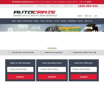 Autocraze.com.au(Wheels, Rims, and Tyre Shops Near Me, Australia) Screenshot