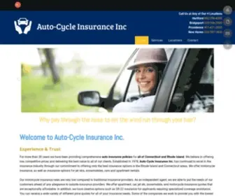 Autocycleins.net(Auto-Cycle Insurance Inc) Screenshot