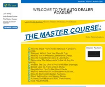 Autodealeracademy.com(Auto broker training) Screenshot