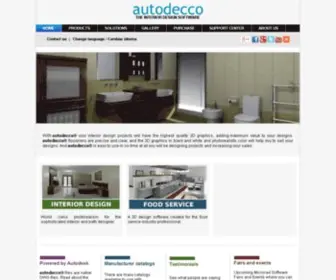 Autodecco.com(Interior design software) Screenshot