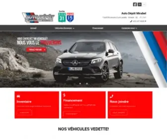 Autodepotmirabel.com(Auto Dépôt Mirabel) Screenshot