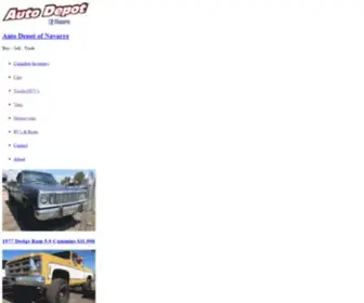 Autodepotofnavarre.com(Auto depot of navarre) Screenshot