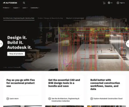 Autodesk.com(3D Design) Screenshot