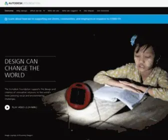 Autodesk.org(Corporate Philanthropy For Impact Design) Screenshot