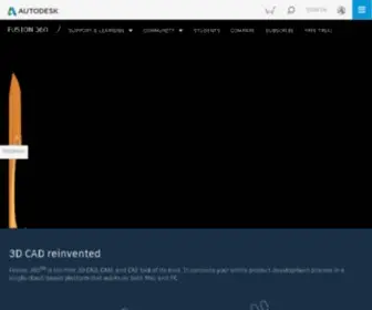 Autodeskfusionconnect.com(3D Design) Screenshot