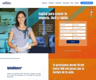 Autodinero.com.mx(Préstamo sobre auto) Screenshot