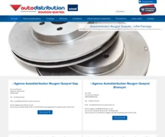 Autodistributionrougonqueyrel.com(Magasin de pièces détachées auto sur Gap et Briançon) Screenshot