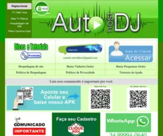 AutodjHost.com.br(Página de entrada) Screenshot
