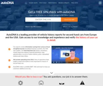 Autodna.com(Check VIN) Screenshot