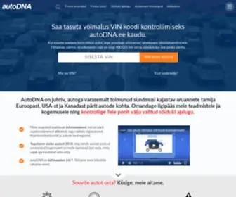 Autodna.ee(Kontrolli VIN koodi) Screenshot