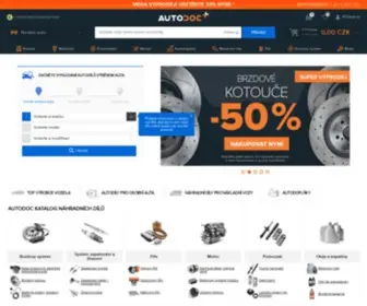 Autodoc.cz(Náhradní díly online obchod s více než 1 milionem Autodíly) Screenshot