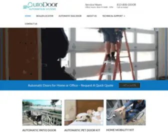 Autodoorslide.com(Automatic Sliding Doors Residential) Screenshot
