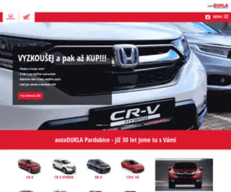 Autodukla.cz(Autorizovaný prodejce nových vozů HONDA v Pardubickém a Královehradeckém kraji) Screenshot