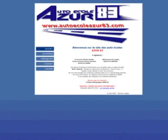 Autoecoleazur83.com(Site internet des auto) Screenshot