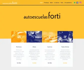 Autoescuelaforti.com(Inicio) Screenshot