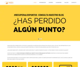 Autoescuelaniza.com(Autoescuela NIza como recuperar los puntos) Screenshot