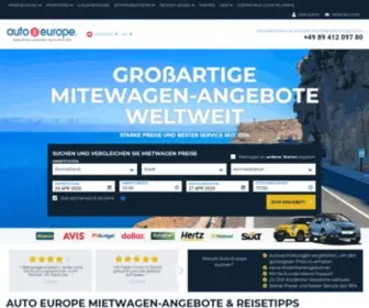 Autoeurope.ch(Günstige Mietwagen ab 2€) Screenshot