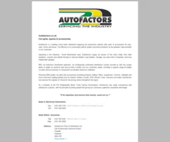 Autofactors.co.uk(Autofactors) Screenshot