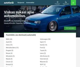 Autofanai.lt(Viskas sukasi apie automobilius) Screenshot