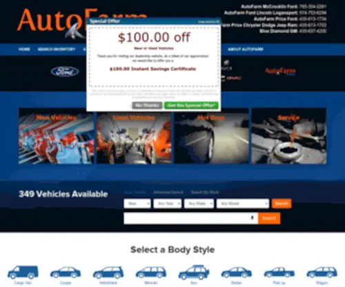 AutofarmGroup.com Screenshot