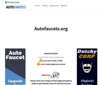 Autofaucets.org(Autofaucet Lists) Screenshot