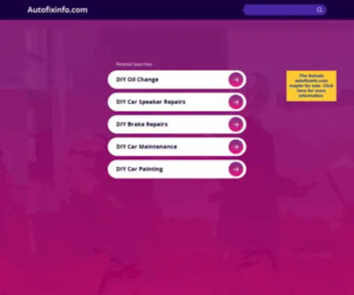 Autofixinfo.com(Learn how to fix cars and more) Screenshot