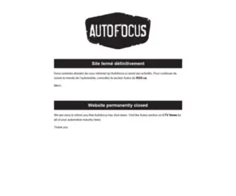 Autofocus.ca(Autofocus) Screenshot