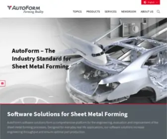 Autoform.org(Software Solutions for Sheet Metal Forming) Screenshot