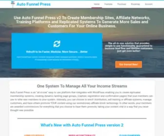 Autofunnelpress.com(Automated Affiliate Funnel System for WordPress) Screenshot