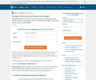 Autogas-Umruestungen.de(Autogas-Umrüstung von Benzin-Fahrzeugen) Screenshot