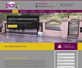 Autogatesandfencing.com.au(Auto Gates & Fencing) Screenshot