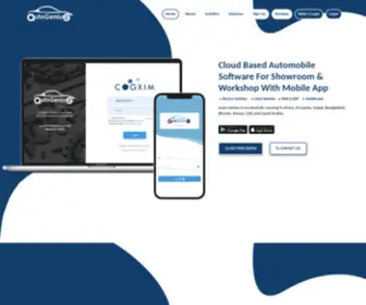 Autogenius.co.in(A complete software for automobile) Screenshot