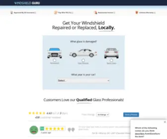 Autoglassguru.com(The best deals on windshield repair and auto glass replacement) Screenshot