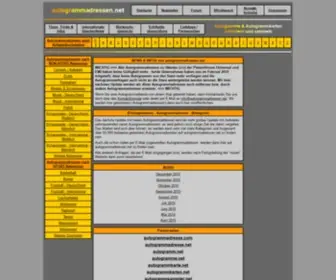 Autogrammadressen.net(Autogramme & Autogrammkarten anfordern und sammeln) Screenshot