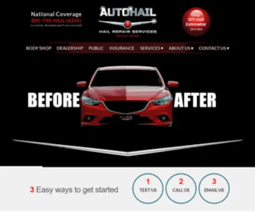 Autohail.com Screenshot