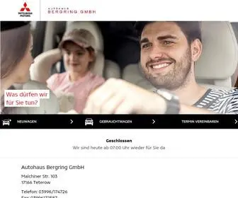 Autohaus-Bergring.de(Autohaus Bergring GmbH in Teterow) Screenshot