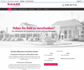 Autohaus-Immler.de(Reimport EU Neuwagen Auto mit Preisvorteil g) Screenshot