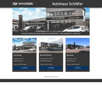 Autohaus-SChlaefer.de(Ihr exklusiver hyundai händler in grünstadt) Screenshot