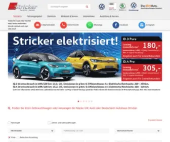 Autohaus-Stricker.de(Finden Sie Ihren Gebrauchtwagen oder Neuwagen der Marke VW) Screenshot