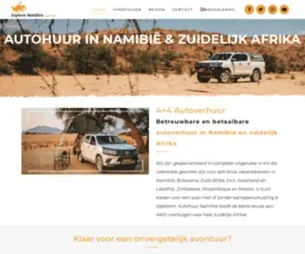 Autohuur-Namibie.nl(4x4 autohuur in Namibië en zuidelijk Afrika) Screenshot